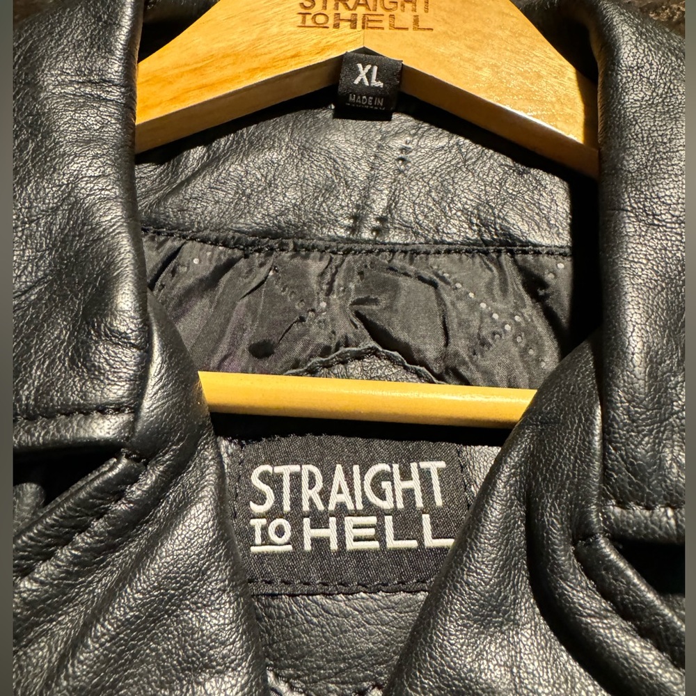 Straight To Hell Leather Jacket - image 3